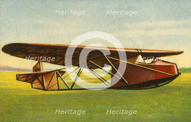 Glider with tubular steel lattice fuselage, 1932.  Creator: Unknown.