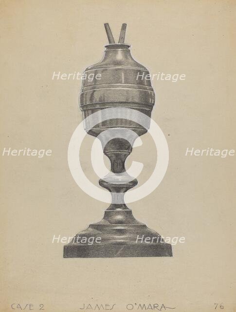 Lamp, c. 1939. Creator: James O'Mara.