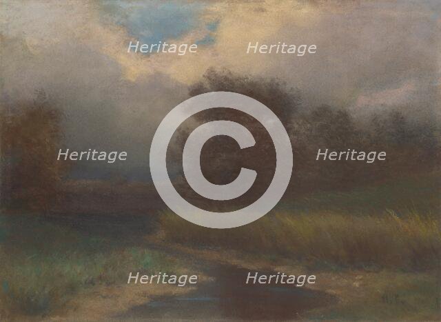 At the stream, around 1910. Creator: Felicián Moczik.