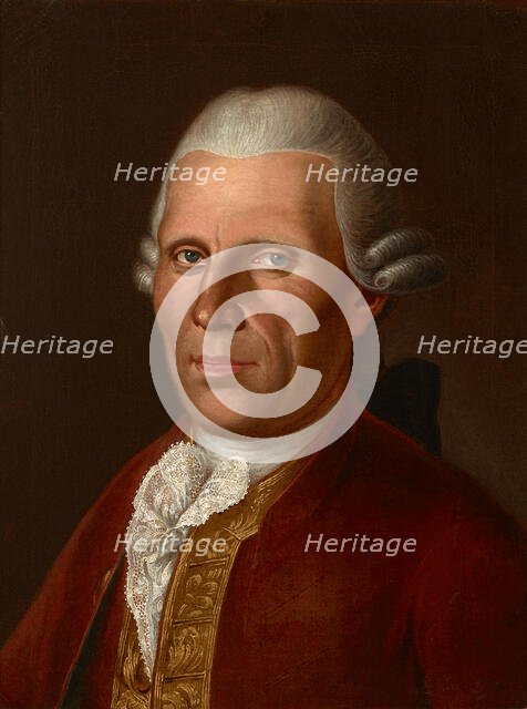 Portrait of Philipp Olberich (1732-1804), Salt Commissary, 1781. Creator: Franz Ignatius Molitor.