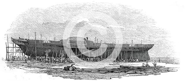 H.M. Iron steam-frigate "Trident", 1845. Creator: Unknown.