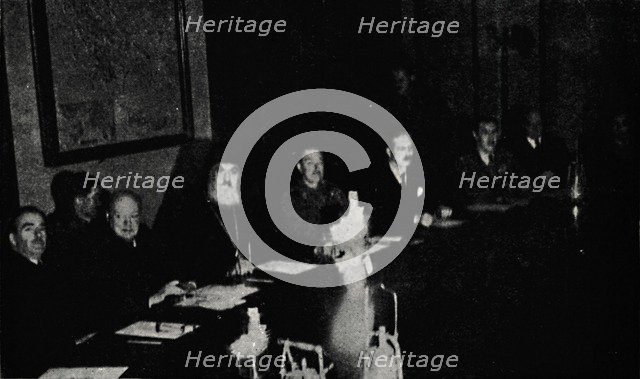 'British and Greek Ministers Confer in Athens', Christmas Day, 1944, (1945). Creator: Unknown.