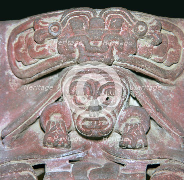 Zapotec pottery figure of an 'old man god', 5th century. Artist: Unknown