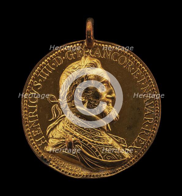 Henri IV, 1553-1610, King of France 1589 [obverse], 1598. Creator: Conrad Bloc.