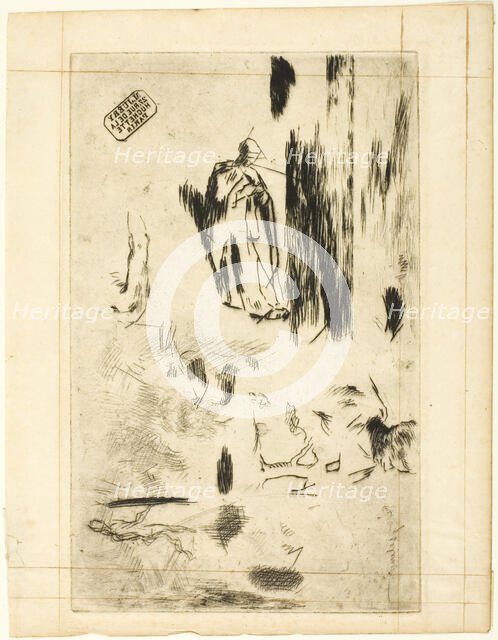 Various Sketches, c. 1847. Creator: Jean Francois Millet.