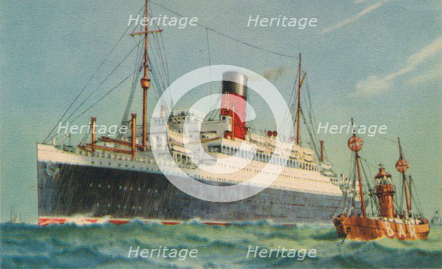 Ascania, Cunard White Star, 1920s. Artist: Unknown