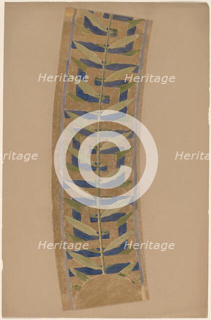 Study for a Border Design, 1890/1897. Creator: Charles Sprague Pearce.