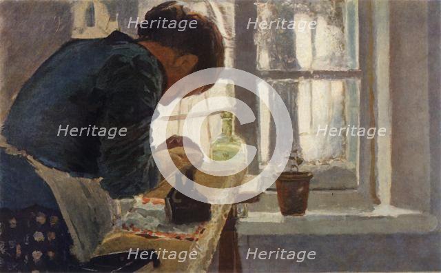 'The Washerwoman', late 19th century, (1965). Creator: Elena Dmitrievna Polenova.