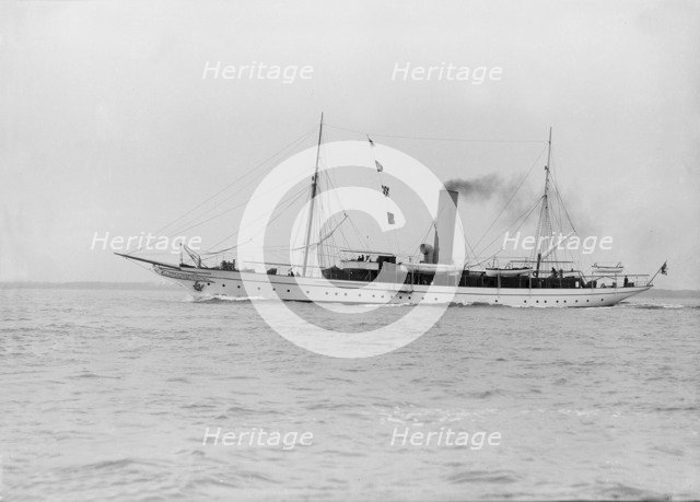 The steam yacht 'Jason', 1913. Creator: Kirk & Sons of Cowes.