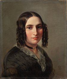 Portrait of the composer Fanny Hensel née Mendelssohn (1805-1847), 1842.
