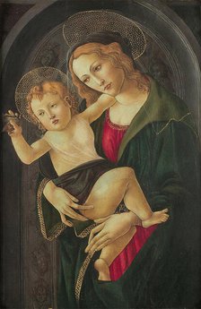 Virgin and Child in a Niche, 1477. Creator: Botticelli, Sandro (1445-1510).