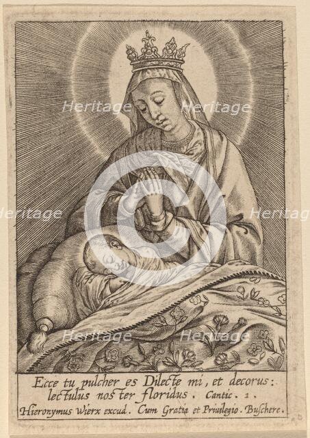 Ecce tu pulcher es Dilecte .... Creator: Hieronymous Wierix.