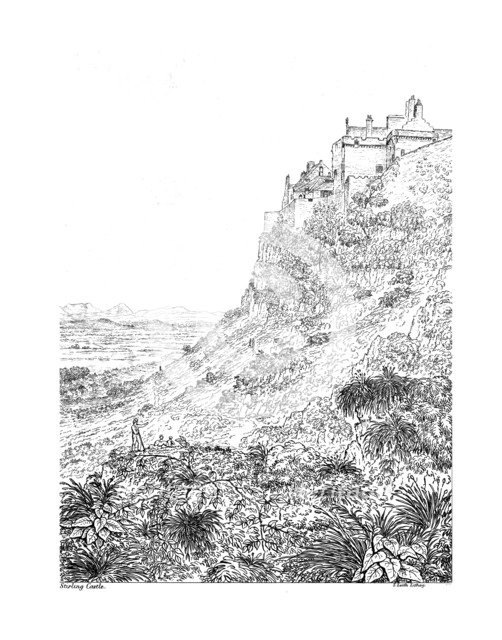 Stirling Castle, Stirlingshire, 19th century. Artist: S Leith.