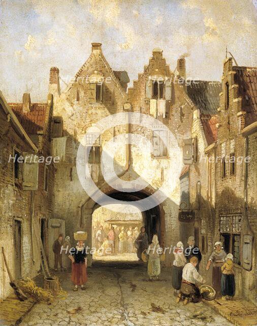 The Old Gate, c.1850-c.1880. Creator: Charles Henri Joseph Leickert.