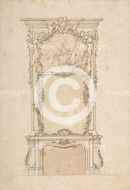 Design for Chimney Piece, 18th century. Creator: Anon.