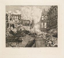 Paris en Train. Démolition du théâtre du Vaudeville: rue du Dix-Decembre, 1869. Creator: Alfred Taiée (French, 1820-1880).