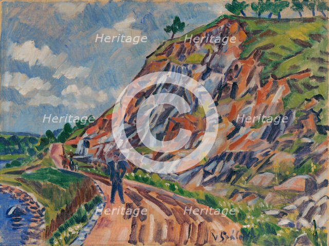 Landscape near Pysel, 1942. Creator: Vaclav Spala.