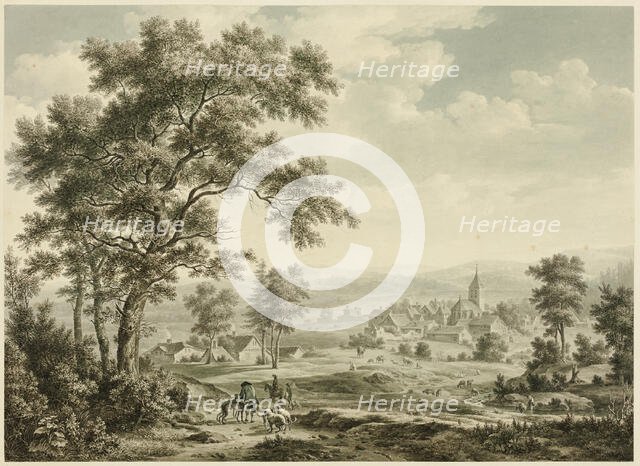 View of Village and Distant Hills, n.d. Creator: Unknown.