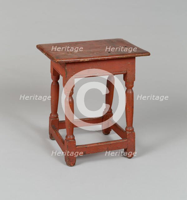 Stool, 1690/1720. Creator: Unknown.