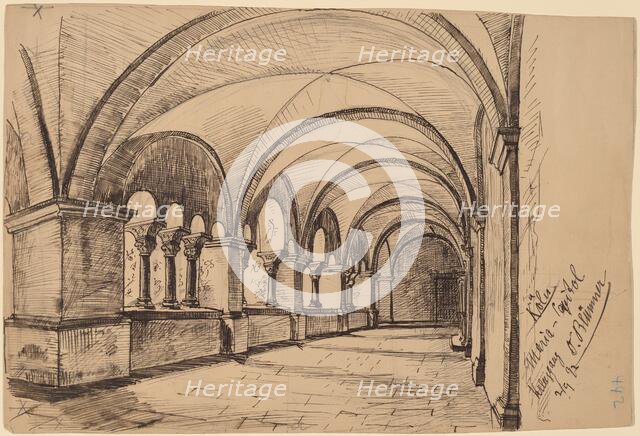 Koln, Maria-Capitol, 1892. Creator: Oscar Bluemner.