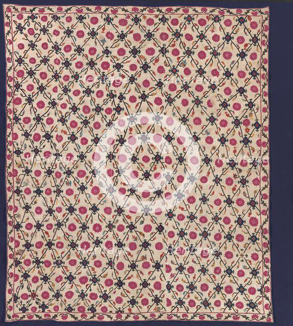 Ceremonial Hanging (Suzani), third quarter of 19th century. Creator: Unknown.