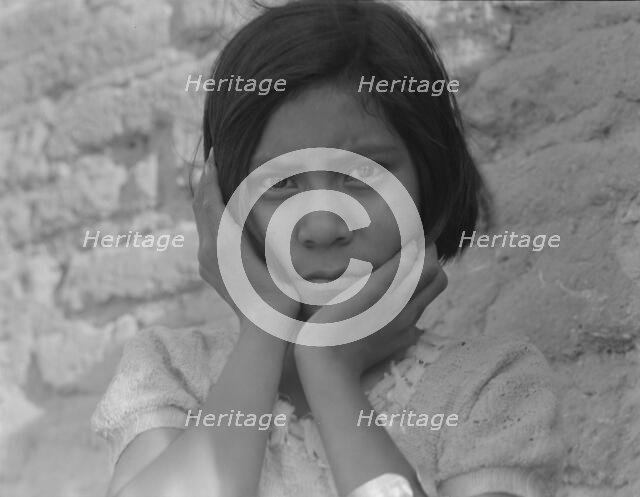 Daughter of Mexican field laborer, Near Chandler, Arizona, 1937. Creator: Dorothea Lange.