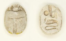 Scarab: Name of Amun-Ra, Egypt, New Kingdom, Dynasties 18-20 (about 1550-1069 BCE). Creator: Unknown.
