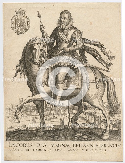 Portrait of King James I of England (1566-1625), 1630.