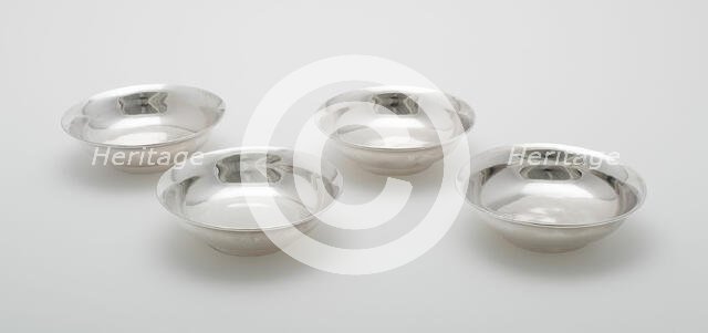 Four Matching Dishes, 1828/50. Creator: William I. Tenney.