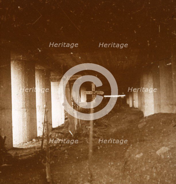 Bayonet Trench, Verdun, northern France, c1916-c1918.  Artist: Unknown.