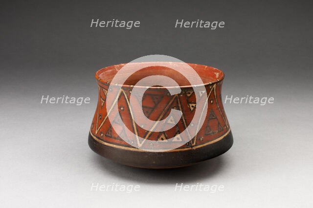 MIiniature Bowl with Geometric Textile-like Pattern, A.D. 1450/1532. Creator: Unknown.