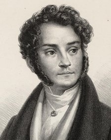 Portrait of the composer Luigi Castellacci (1797-1845), 1840. Creator: Anonymous.