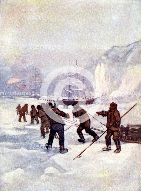 'The ships were called the Terror and the Erebus', 1847, (1905).Artist: A S Forrest