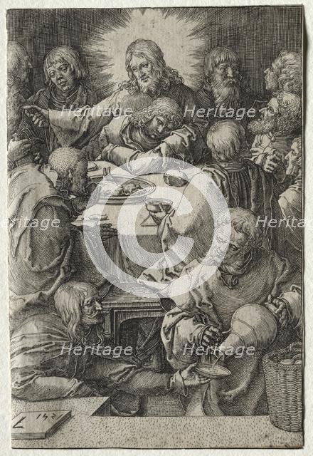 The Passion: The Last Supper, 1521. Creator: Lucas van Leyden (Dutch, 1494-1533).