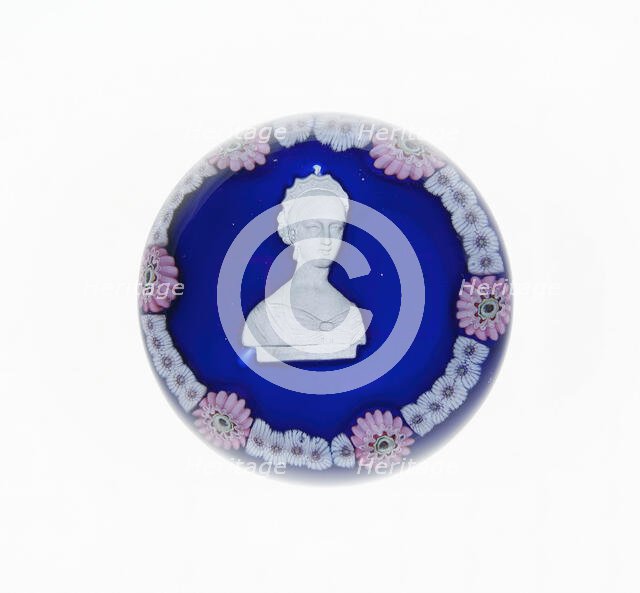 Paperweight, Clichy, c. 1846-55. Creator: Clichy Glassworks.