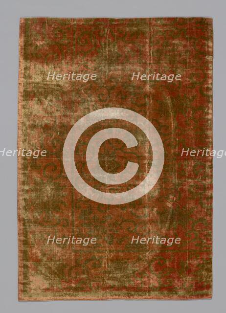 Fragment (Furnishing Fabric), China, Qing dynasty (1644-1911), 1775/1850. Creator: Unknown.