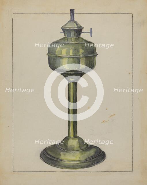 Lamp, 1936. Creator: Hester Duany.