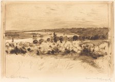 The Seine at Quilleboeuf (La Seine a Quilleboeuf), 1890. Creator: Norbert Goeneutte.