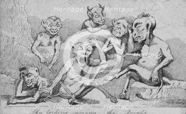 'Sky larking among the Devils', c19th century. Artist: Unknown.