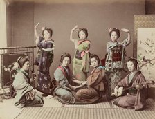 Group of Young Women, 1870s-1890s. Creator: Kusakabe Kimbei.