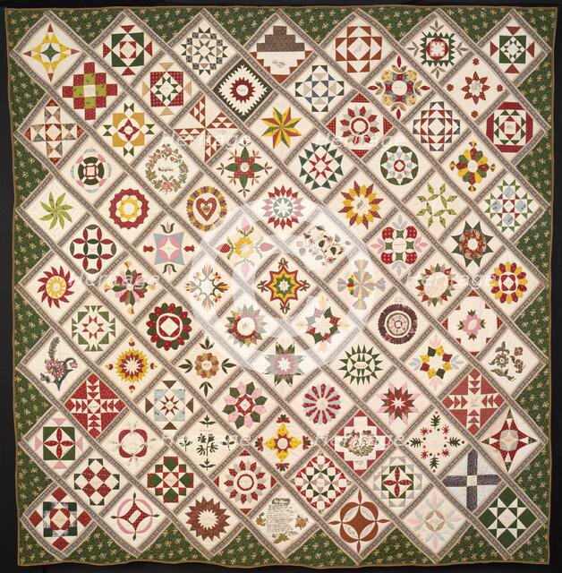 Friendship Quilt, New Jersey, 1842. Creator: Unknown.