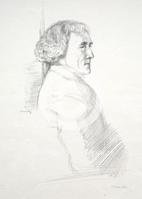 Sir Henry Irving, 1898. Creator: William Rothenstein (British, 1872-1945).