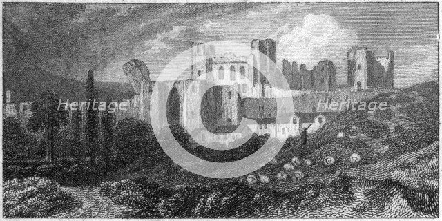 Caerphilly Castle, Wales, 19th century(?). Artist: Unknown