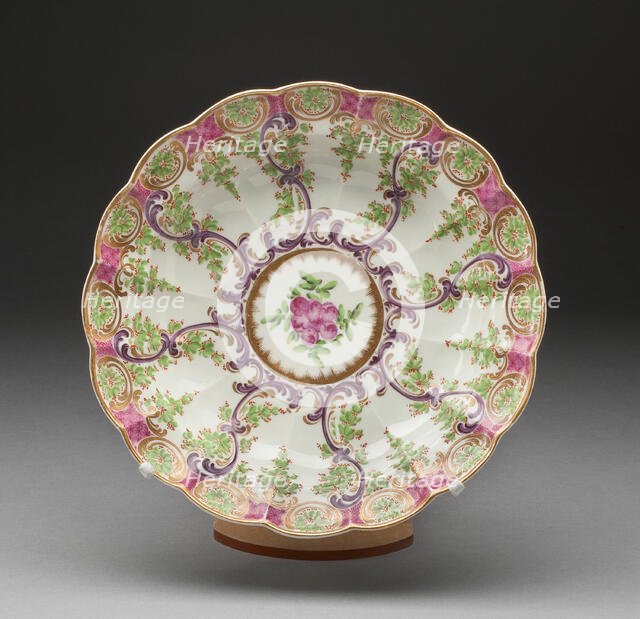 Dish, Worcester, c. 1775. Creator: Royal Worcester.