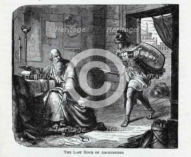 The Last Hour of Archimedes, 1882. Artist: Anonymous  