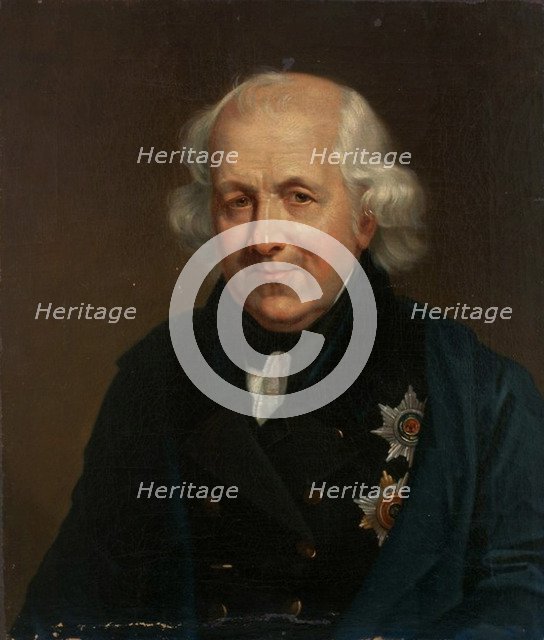 Portrait of Count Nikolay Semyonovich Mordvinov (1754-1845), 1826-1829. Artist: Anonymous  