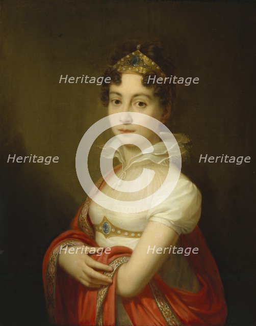 Juvenile portrait of Empress Maria Ludovica (1787-1816) with a diadem.