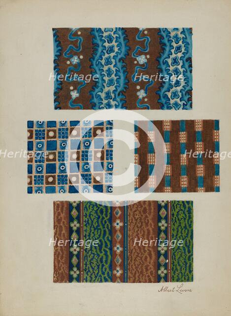 Cotton Prints, c. 1937. Creator: Albert J. Levone.