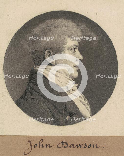 John Dawson, 1809. Creator: Charles Balthazar Julien Févret de Saint-Mémin.