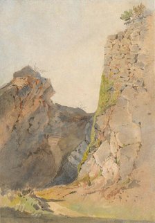 Landscape with castle ruins, 1872. Creator: Ladislav Mednyanszky.